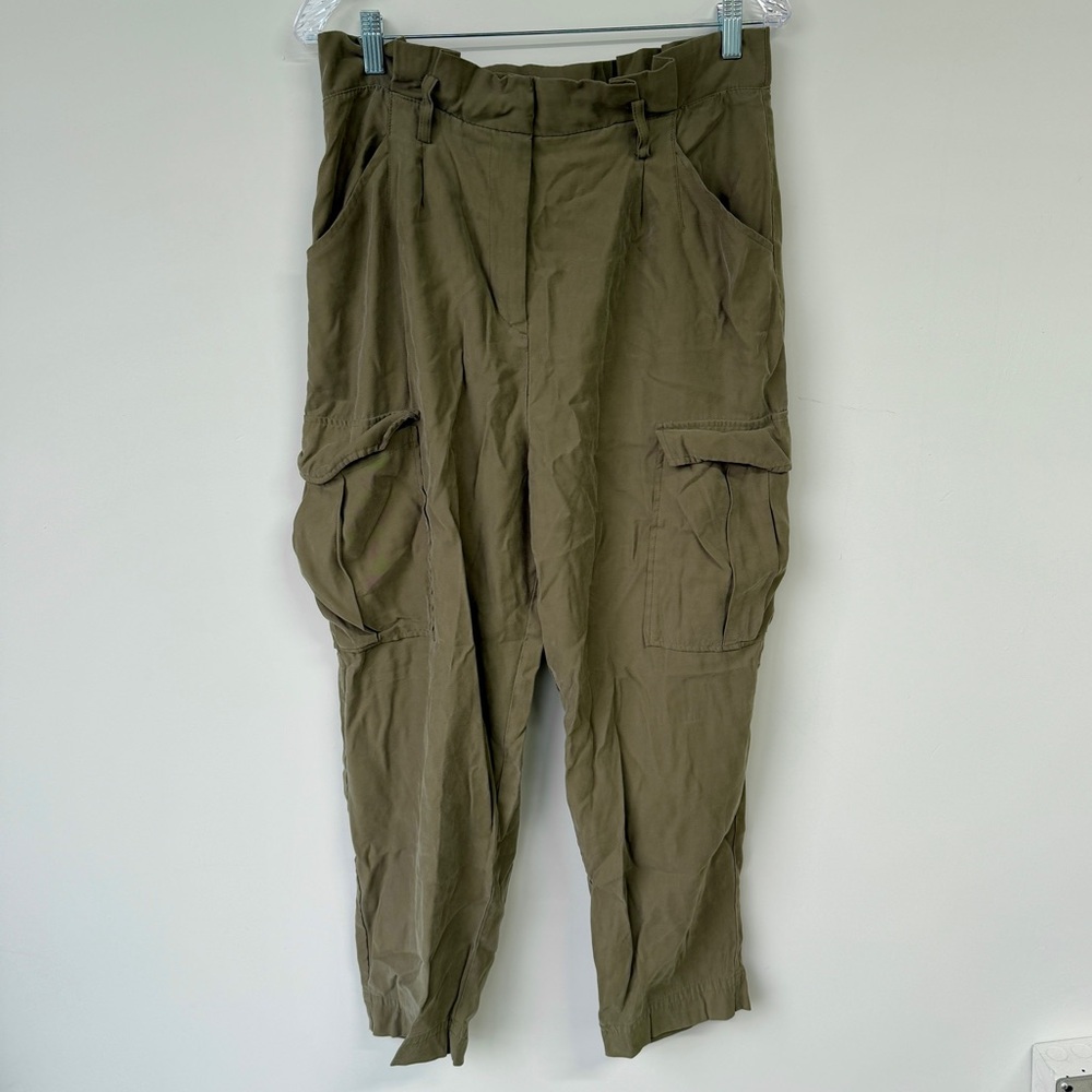 H&M Size 12 Olive Green Cargo Dress Pants